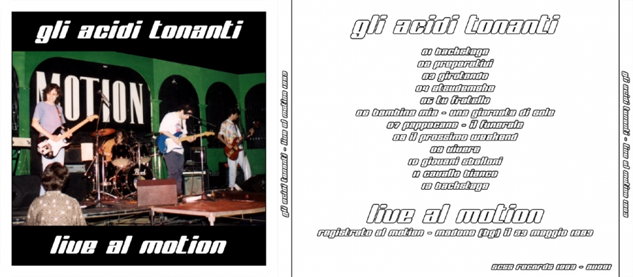 av091 gli acidi tonanti: live al motion 1993 av091 gli acidi tonanti: live al motion 1993